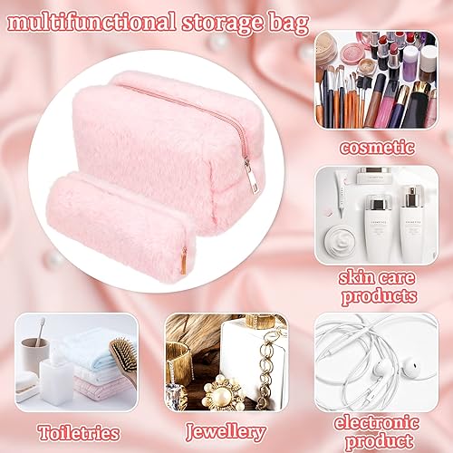 Miniatura 7 de Pequeña bolsa de maquillaje para bolso bolsa de maquillaje mullida bonita bolsa de cosméticos estuche estético para lápices de viaje bolsa de