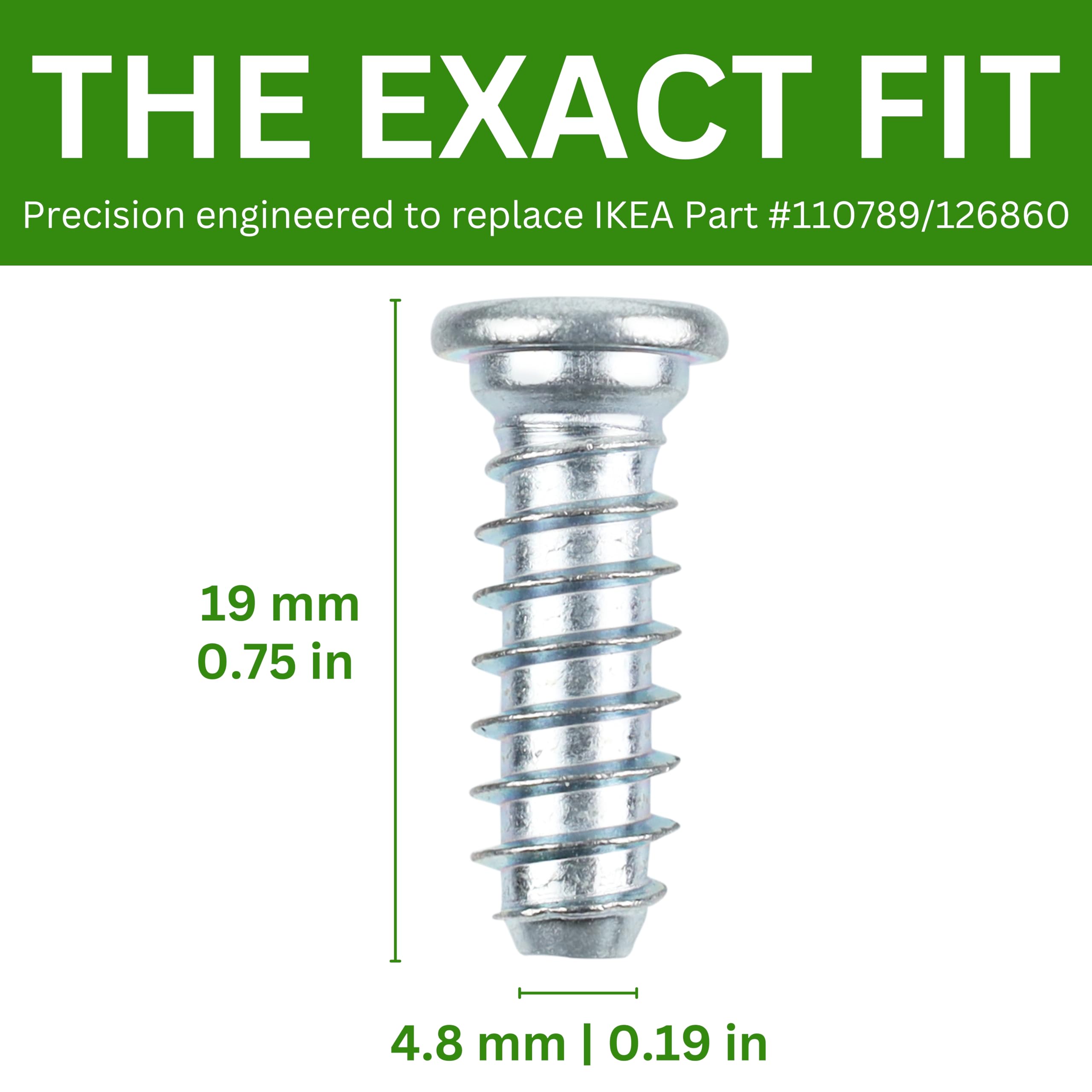 Spare Hardware Parts Bed Frame Screw (Replacement for IKEA Part