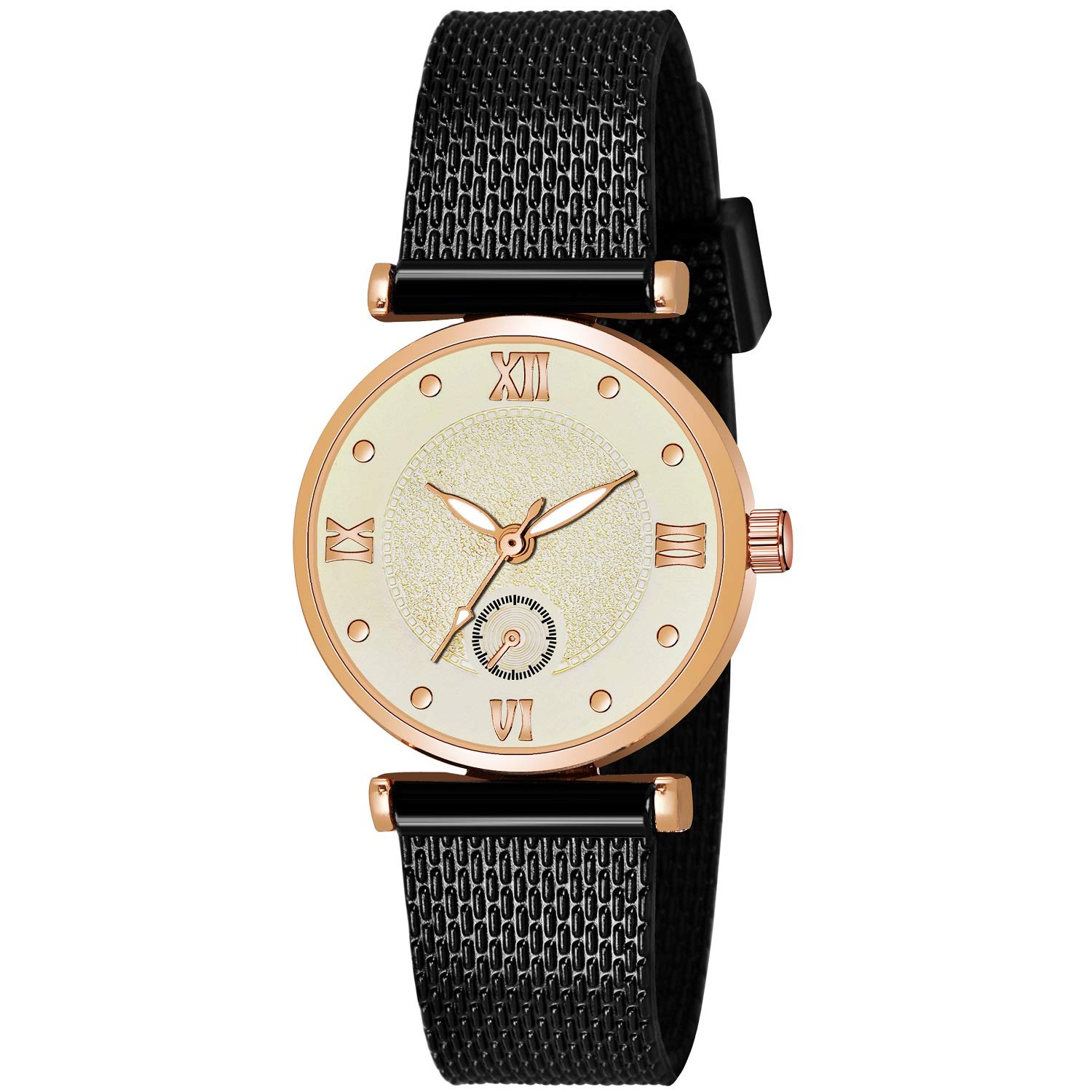 Sooms Analogue Womens Watch (Rosegold Dial Black Colored Strap)-00 (B08RBQJJB3) Amazon Price History, Amazon Price Tracker