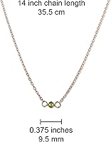 Vista 149 de Gargantilla de piedra natal – Regalo de cumpleaños, regalo para niña, mujer, amiga, hija, esposa, mamá, ella, joyas de piedras preciosas para uso