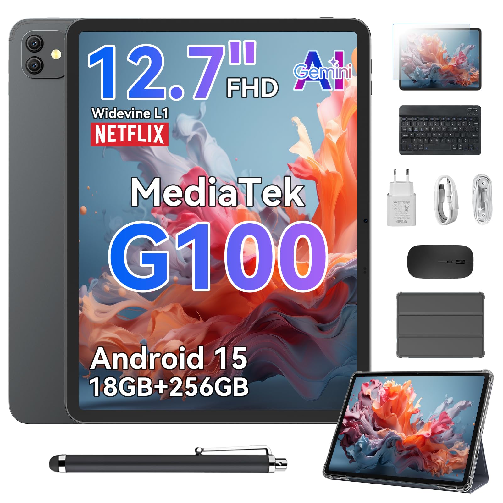 Blackview Link 8 13 Pollici Tablet con Tastiera e Penna,Android 15