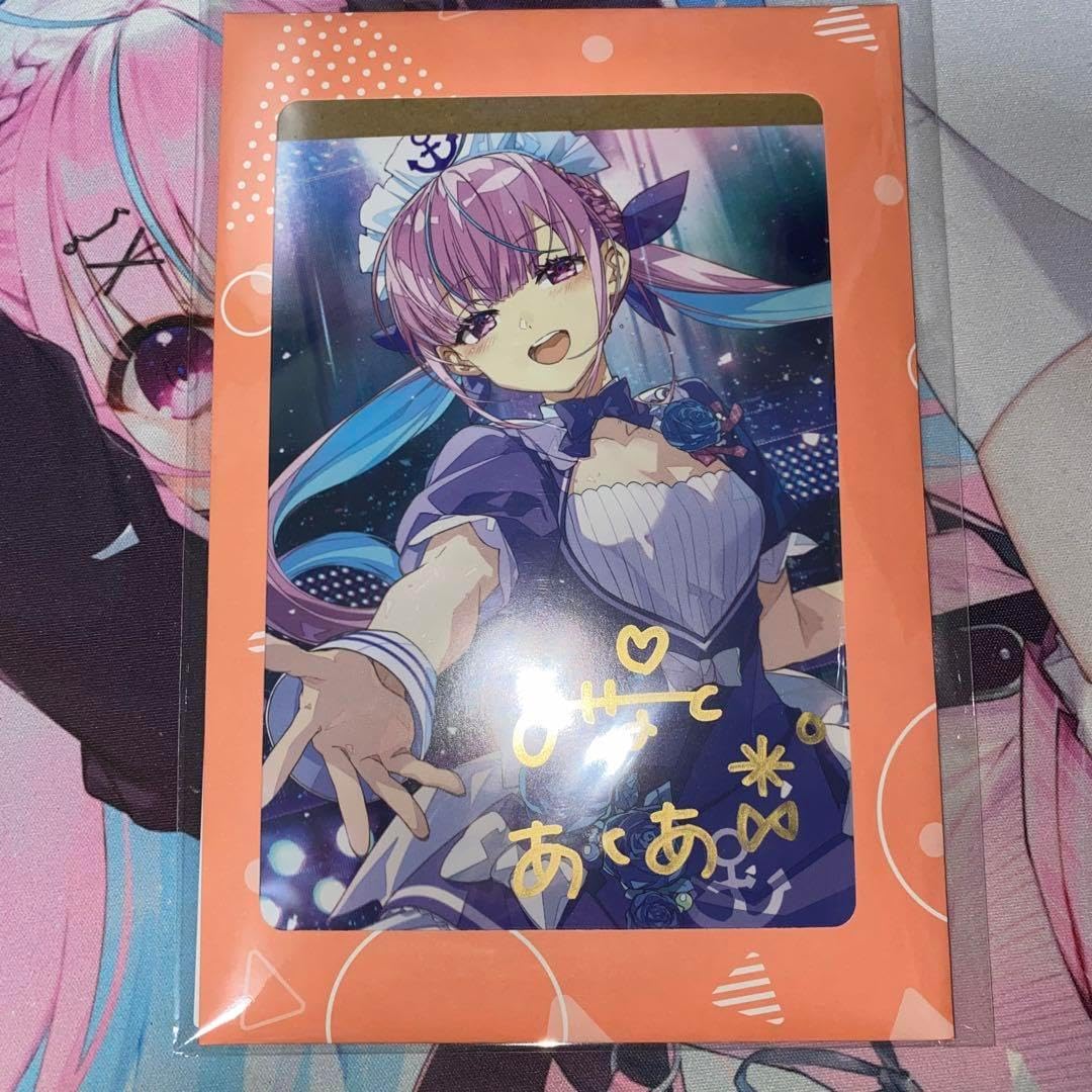 ホロライブ 湊あくあ 10万人記念 直筆サイン入りポストカード Amazon