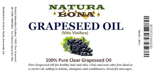 Miniatura 3 de Aceite de semilla de uva transparente orgánico 100% puro para cabello, cara, piel y uñas. Casi inodoro aceite portador, masaje, fabricación de jabón