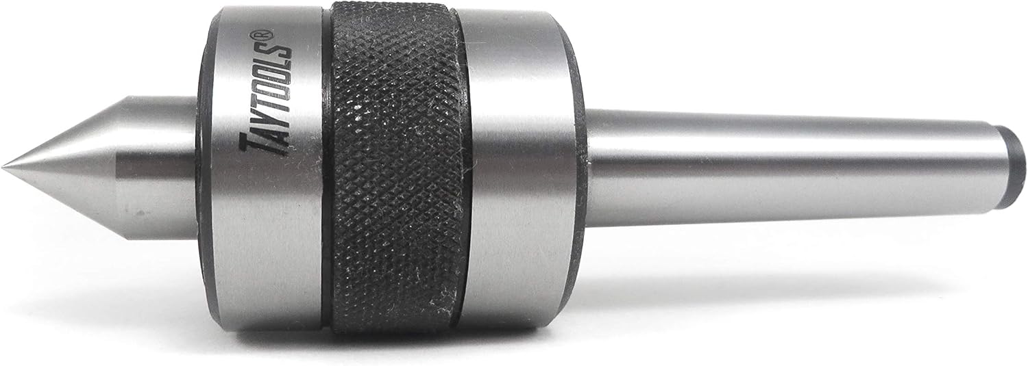 Taytools 466064 Live Revolving Center MT2 60 Degree Point Triple Bearing Hardened Alloy Steel