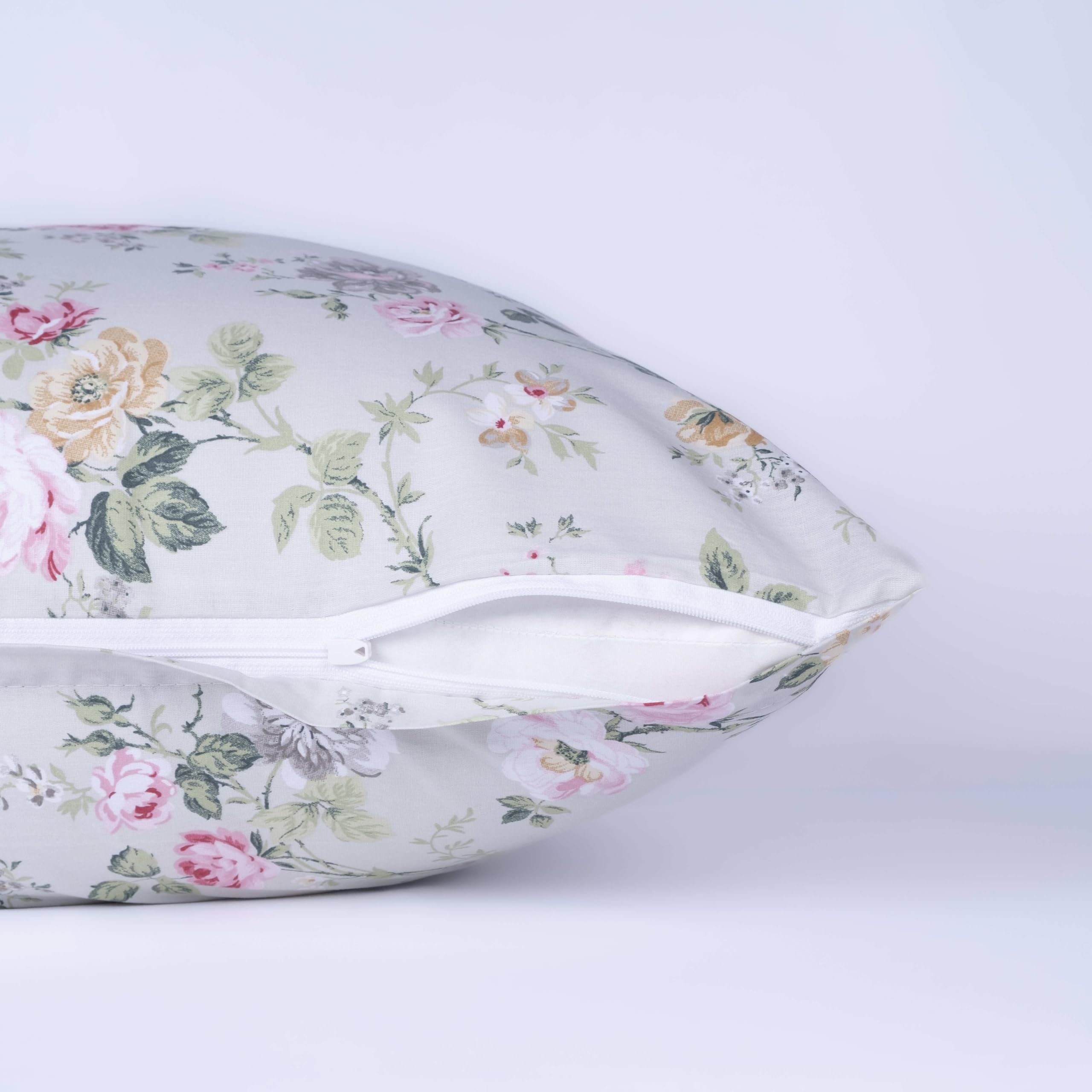 nordqueen Renforce Bettwäsche, 200x220 cm 100% Baumwolle Bettbezug aus Atmungsaktive, Angenehme Schlafkomfort,Winter Bettwäsche-Set mit Kissenbezug Bettbezug mit Reißverschlus (Elara, 200x220 cm)