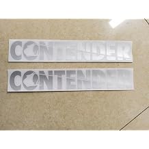 2pcs Vinyl Contender Boats Decal Replacement for Contender Boat Outboard Motor Stickers White