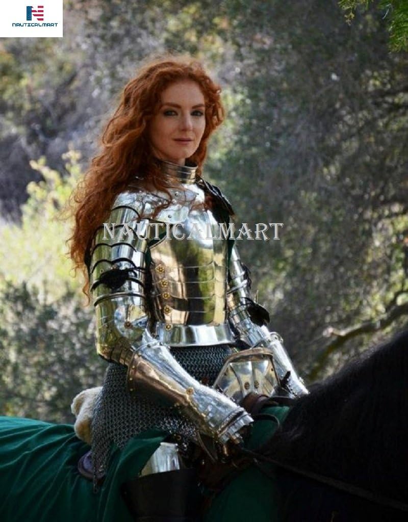 Nauticalmart Medieval Lady Armor Breastplate Backplate with Complete Arm Set