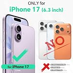 TUCCH Porte-case pour iPhone 17 6,3 pouces, PU Folio en cuir [Kickstand] RFID Blocage 3 Porte-cartes, Couverture de carnet de cartes [Protection TPU Affaire intérieure] 2025, Rose RFID Blocage, Affichage du stand, Shockproof TPU Coque, PU Cuir, Folio Cove de protection