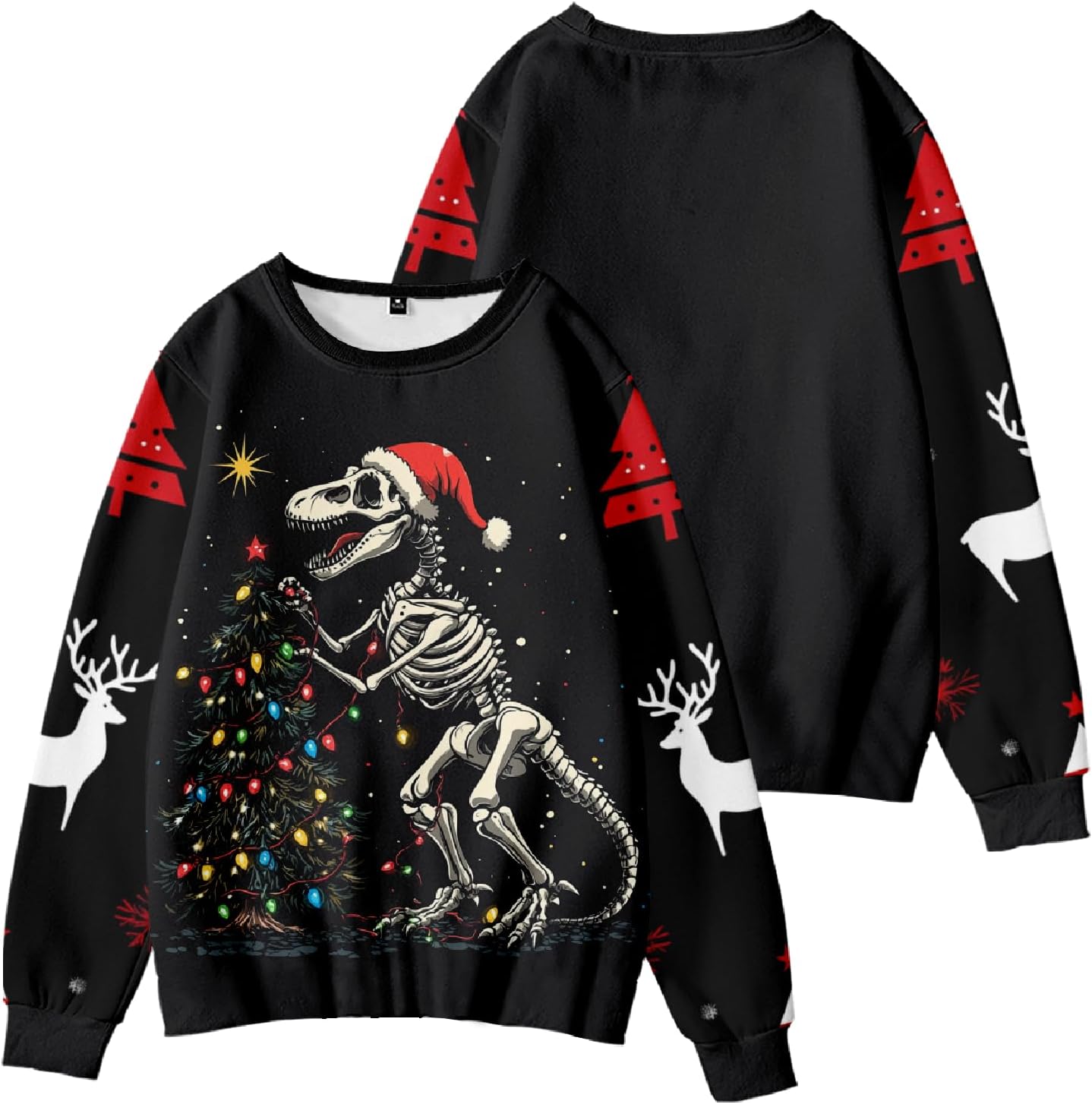 MARSVOVO Ugly Christmas Sweatshirt Men Women Crewneck Long Sleeve Xmas Sweater Unisex Fashion Hoodies for Party - Image 4