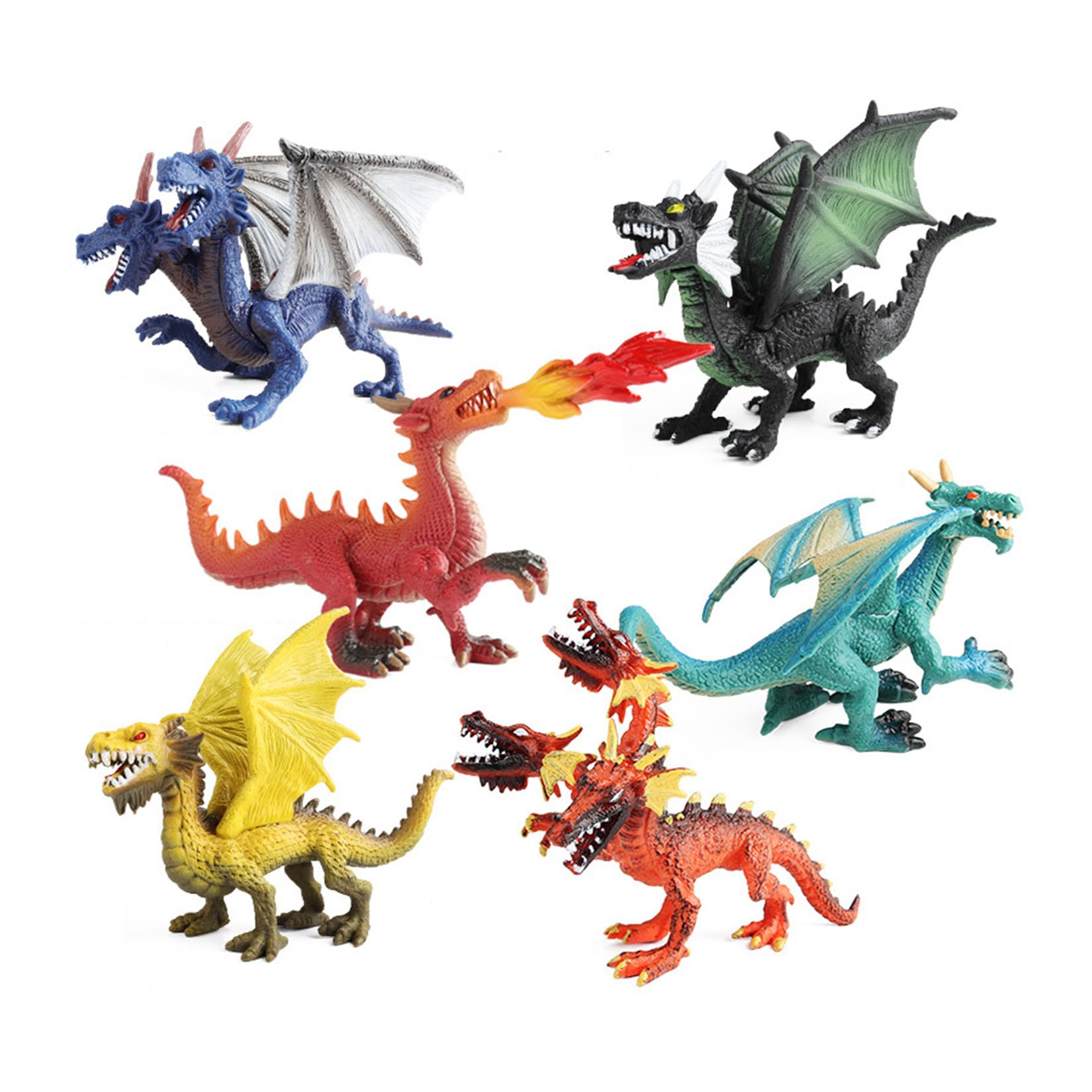 Amazon | EUHELOPA 神獸 フィギュア 6種類 神話 ドラゴン 動物