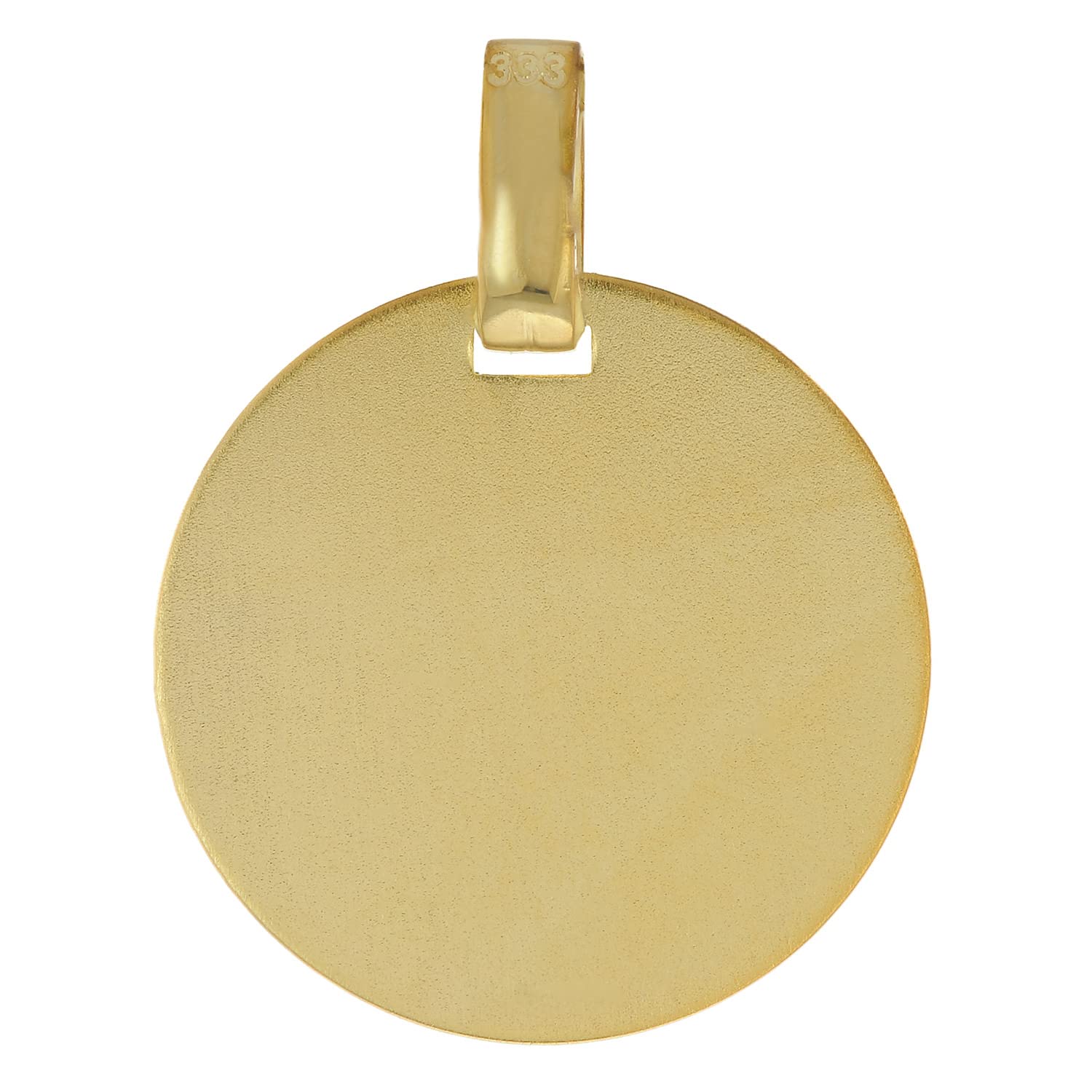 trendor Gravur-Anhänger für Damen und Herren Gold 333/8K Ø 16 mm 51797
