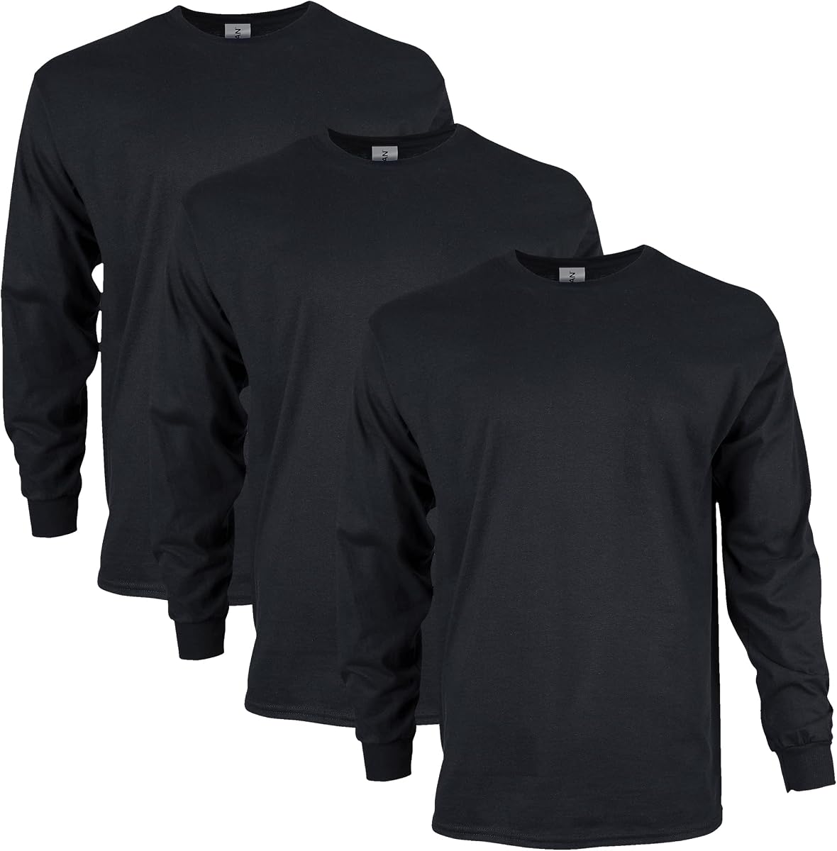 Camiseta Gildan Adult Ultra Cotton Manga Larga, Style G2400, Multipack
