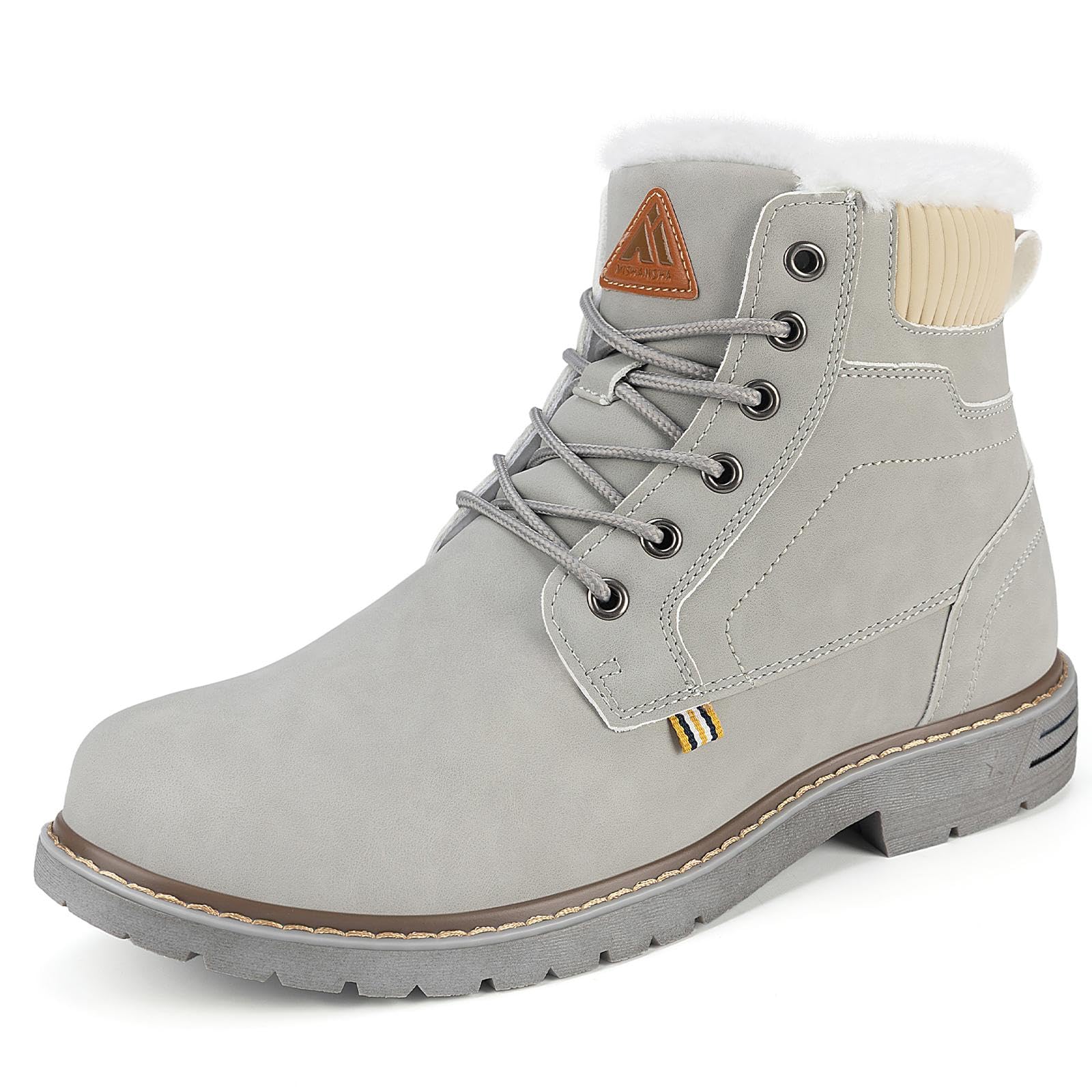 Mishansha Scarpe Uomo Stivaletti da Trekking Eleganti Scarpe da Ginnastica Stivali da Escursionismo Invernali Impermeabile Outdoor