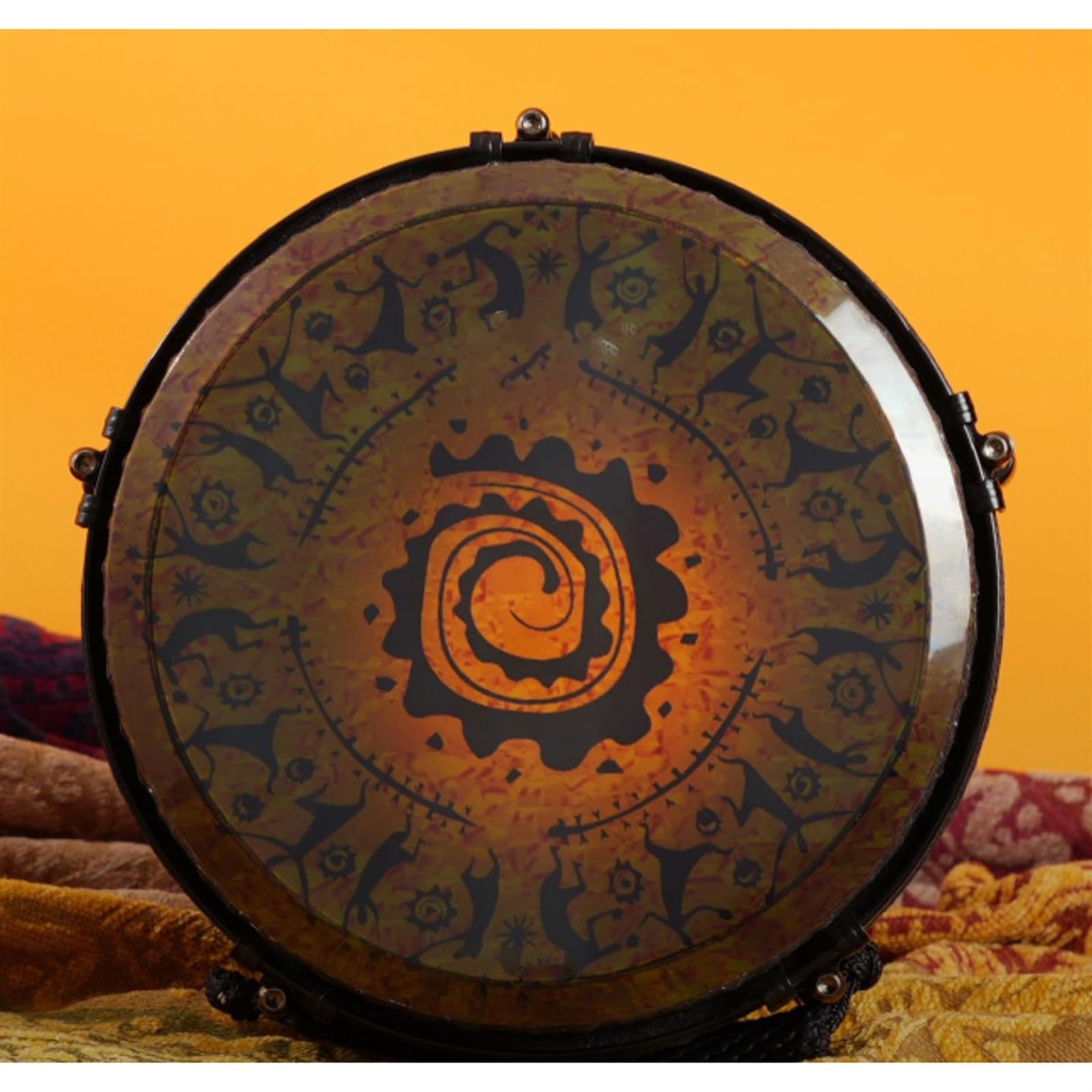 Professionelle Djembe 10/12 Zoll Afrikanische Trommel Aus Massivem Holz, Laminiert, Professionelles Tamburin Für Erwachsene (Color : 10 inches)