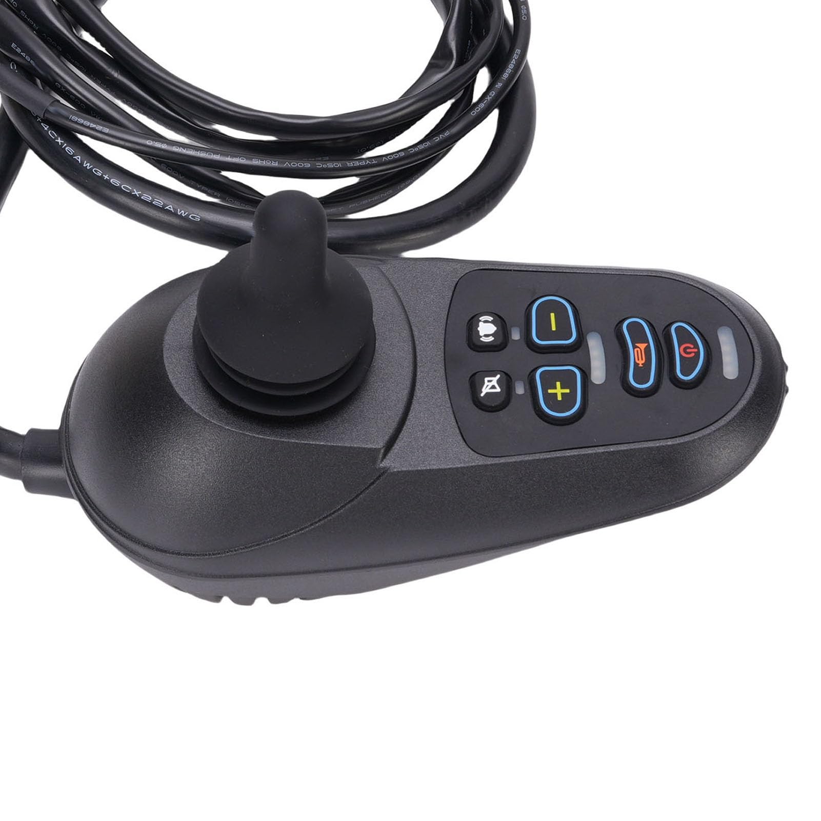 Spacnana Controlador de Joystick, Joystick Eléctrico ABS con Tecnología Hall, de 24 V CC para Robots Inteligentes y Equipos de Entretenimiento