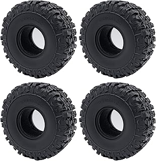 4pcs 2.2 inch RC Crawler Tires 140mm Rubber Wheel Tires Tyres for 1/10 Axial Scx10 Scx10 II 90046 TRX4 D90 CC01 Car