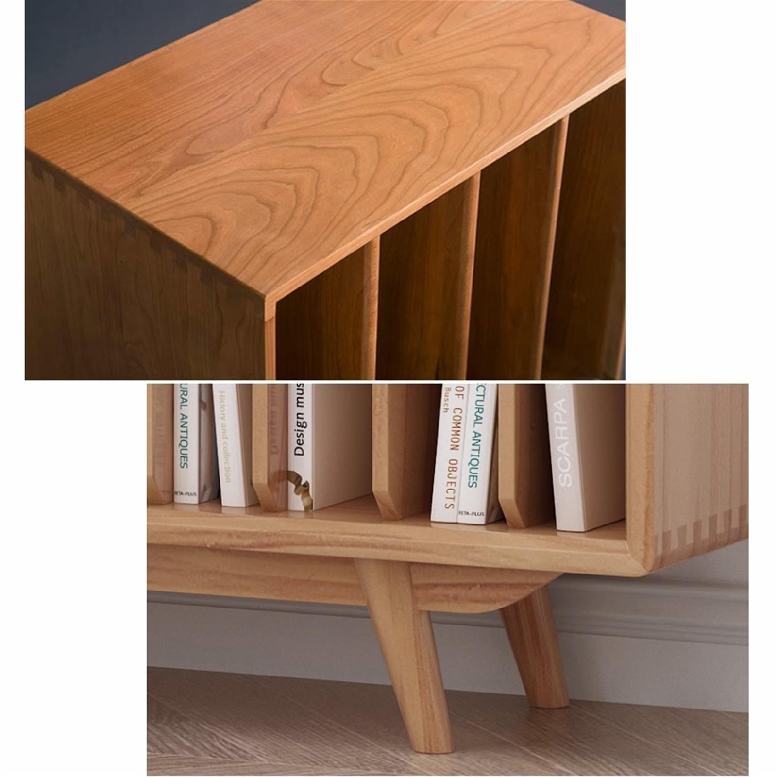 Grande armadietto per giradischi con console in legno per soggiorno e ufficio, 26 armadietti, stabile supporto per CD per collezione e nizing in vinile