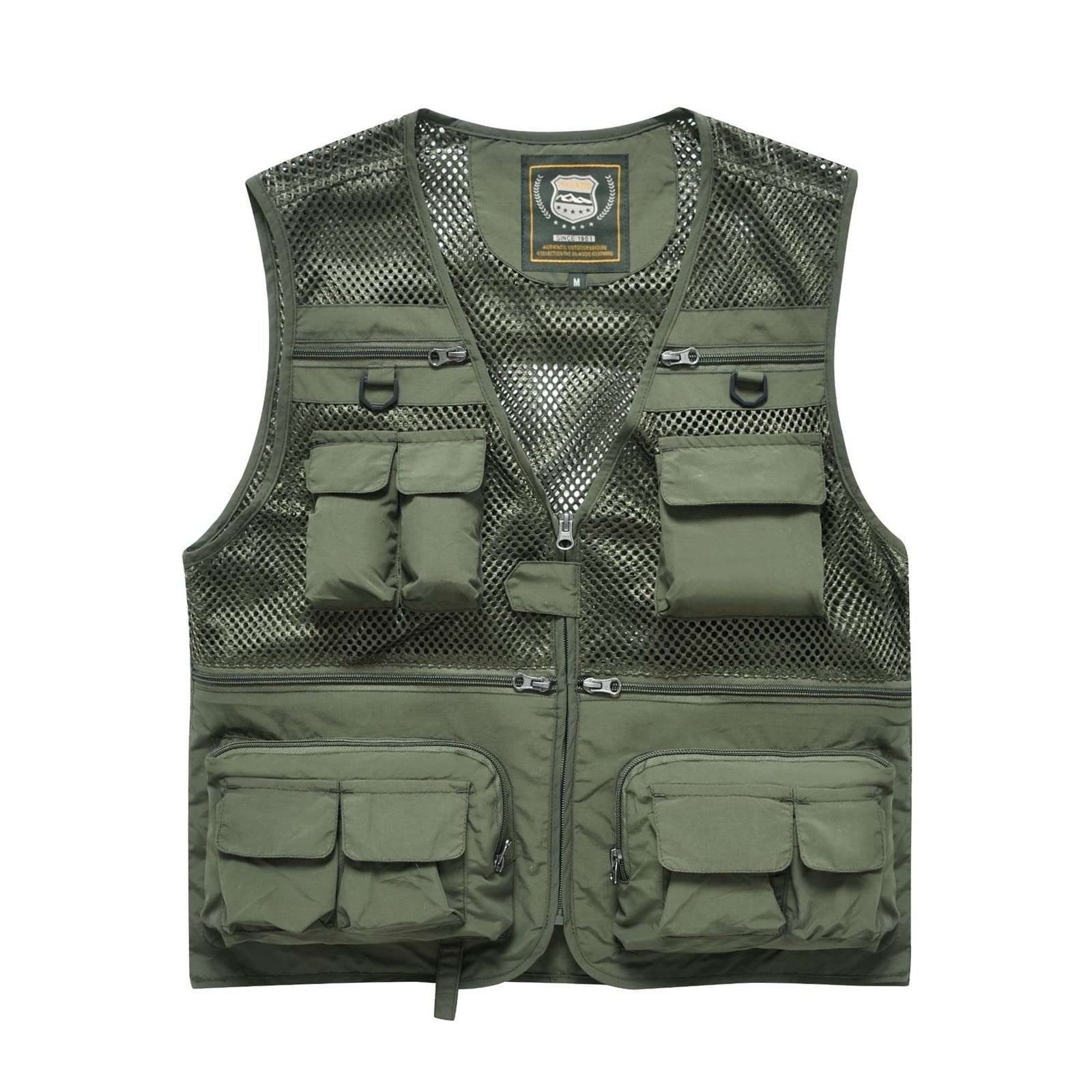 Herren-Weste mit mehreren Taschen, Angelweste, Herrenjacke, Feldangeln, professionelle Rettungsweste, Camping, Jagd, Fotografie, multifunktionale Weste für Wandern, Safari, atmungsaktive Weste