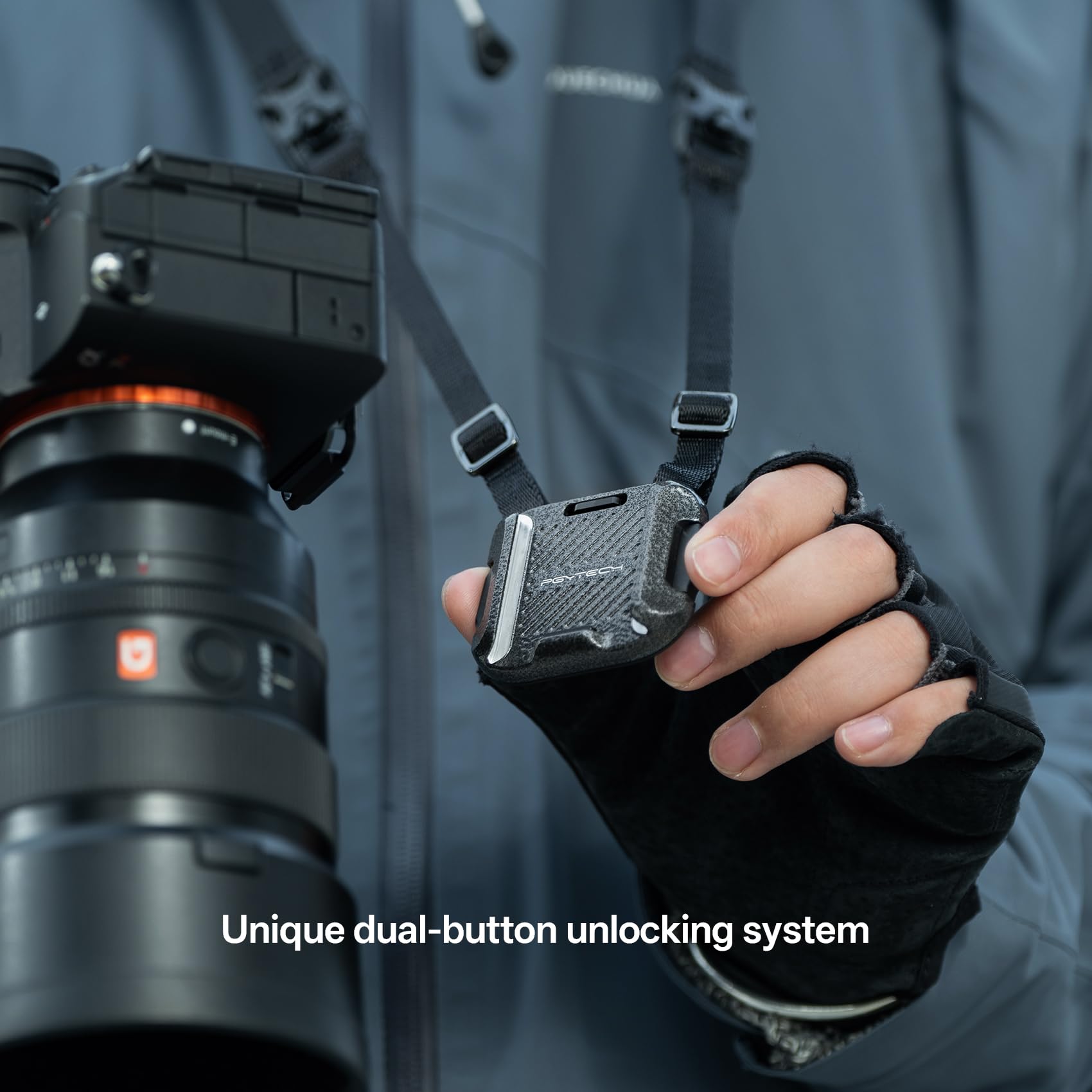 PGYTECH Camera Shoulder Strap Mount Quick Release Clamp & Plate Kit - Image 3