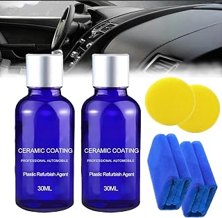 Plastic Parts Refurbish Agent, 2024 New Plastic Parts Refurbish Plastic Parts Crystal Coating, Plastic Coating Trim Restore for Car Plastic Parts(2Pcs)