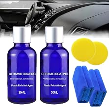 Plastic Parts Refurbish Agent, 2024 New Plastic Parts Refurbish Plastic Parts Crystal Coating, Plastic Coating Trim Restore for Car Plastic Parts(2Pcs)