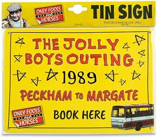 Only Fools and Horses Official The Jolly Boys Outing Pressed Tin Wall Sign
