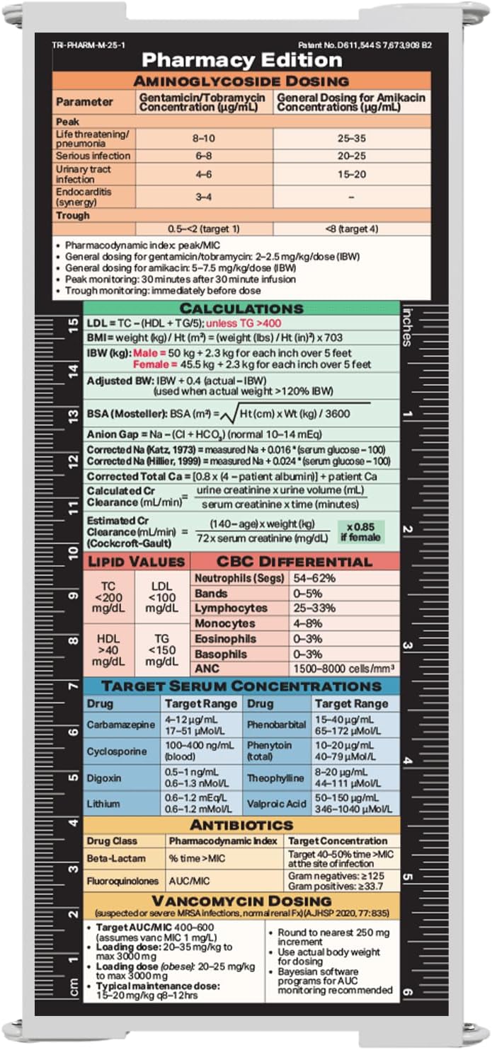 Whitecoat Clipboard® Trifold- Pharmacy Edition (White, Trifold)