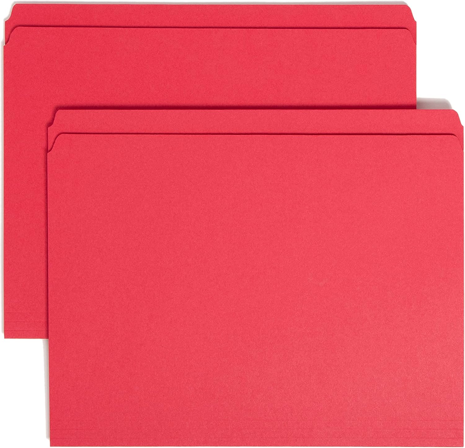 Smead File Folder, Reinforced Straight-Cut Tab, Letter Size, Kraft, 100 Per Box (10710)