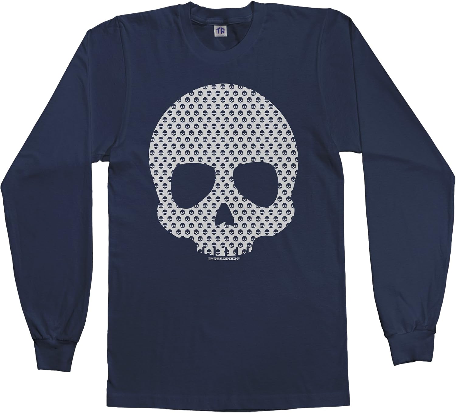 Threadrock Men's Skull Made of Skulls Long Sleeve T-Shirt