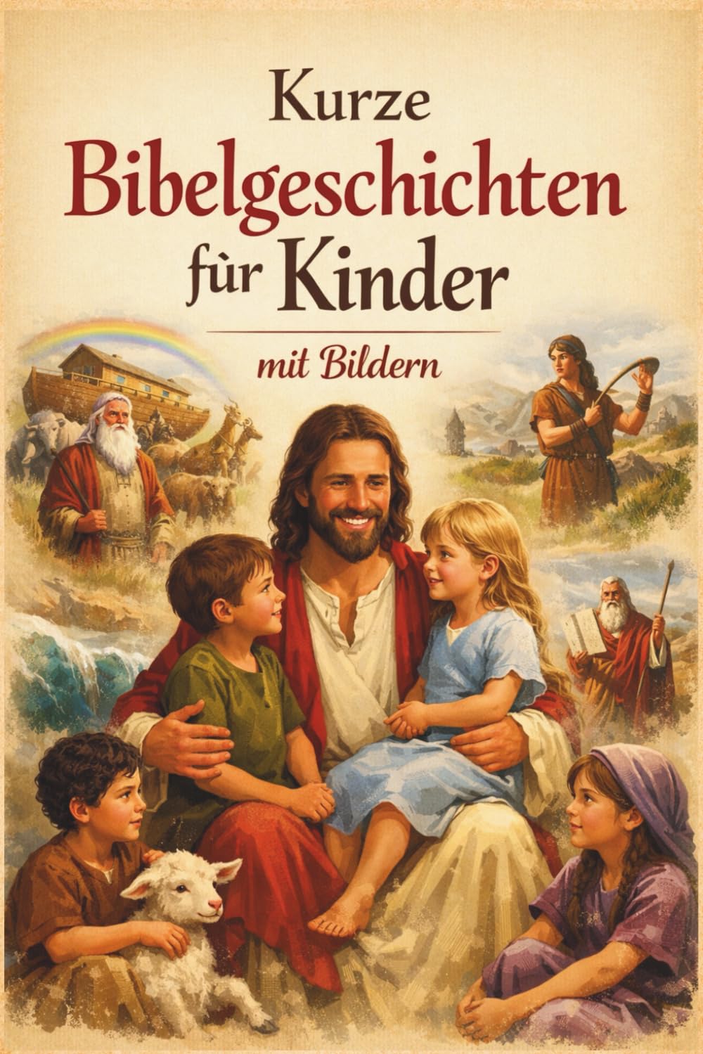 Kurze Bibelgeschichten für Kinder: mit farbigen Bildern