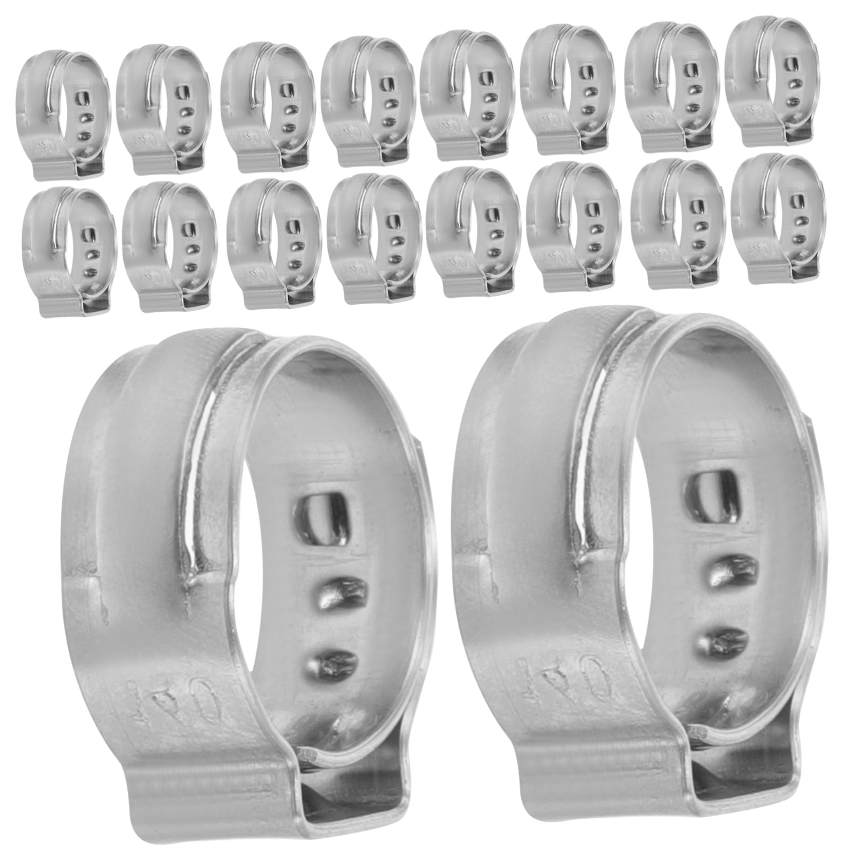 5 Ensembles Clips De Serrage Inoxydable Lot De Anneaux Pex Pour Tuyaux Outil De Montage Pour Connexion Étanche Durable 50 Pièces * 5