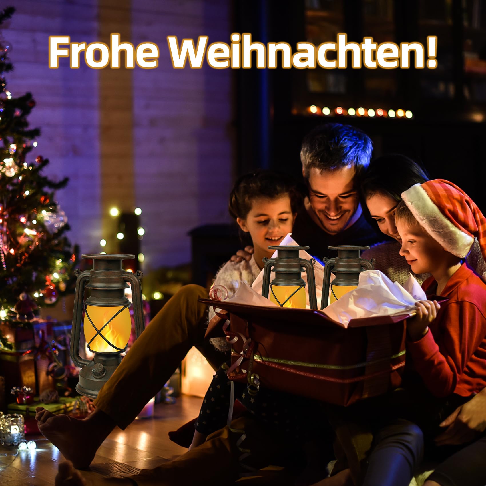 Shinmax Solarlaterne Outdoor Hängend, Solar Laterne Garten IP44 Wasserdicht mit Flammeneffekt, Retro LED Sturmleuchte mit Auto Ein/Aus, 1200mAh Solarleuchte für Terrasse Balkon Camping Deko