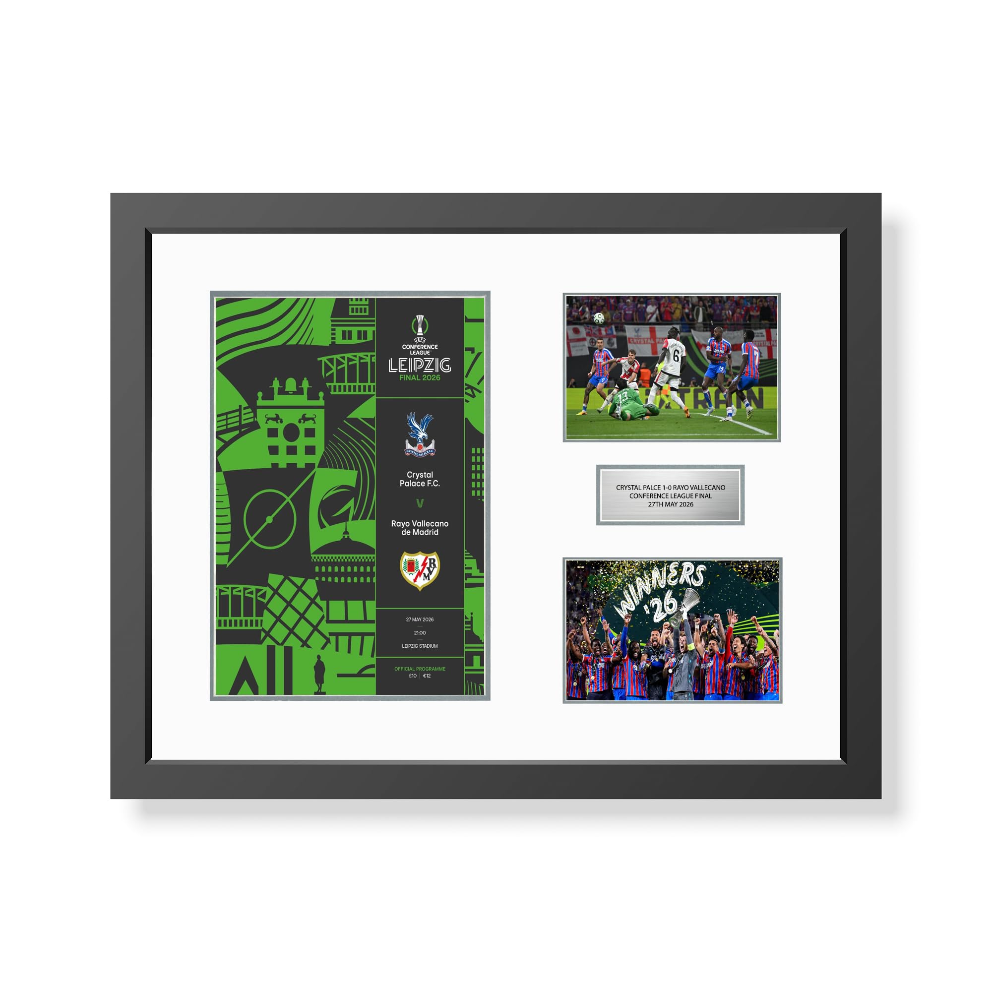 Crystal Palace 2026 Conference League Final Winners Framed Display with Programme and Photos