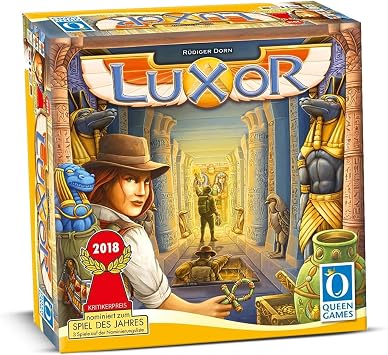 Queen Games Luxor Family Strategy Board Game for Ages 8+, 2-4 Players