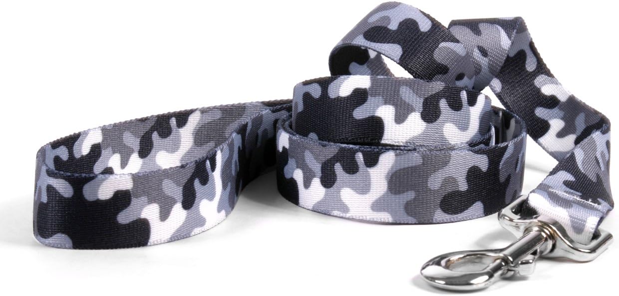 Yellow Dog Design Standard Lead, Camo Black & White, 1" x 60" (5 ft.)