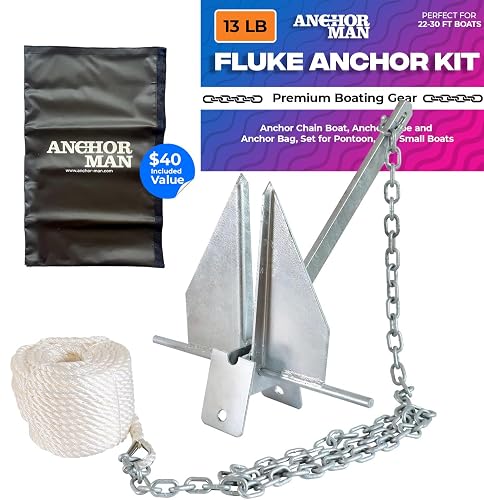 Anchor-Man Fluke Anchor Kit Rope Chain product photo (Anchors & Docking) — ScooterReviewPro review