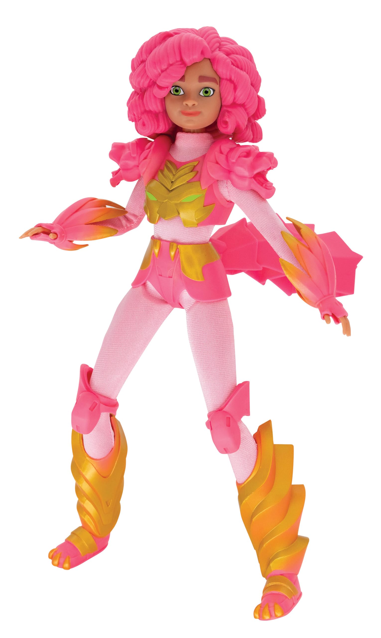 11 Inches Sparrow & Accessories, Fully Poseable Action Figure with Interchangeable Armor Outfits, Magic Phone & Stunning Tail