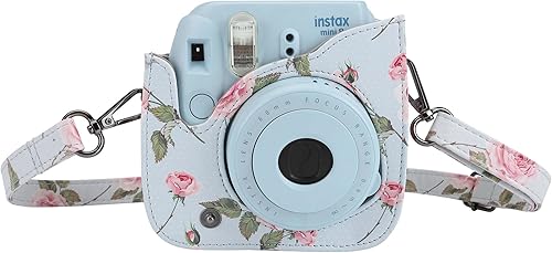 Miniatura 2 de Yoption Funda para cámara instantánea compatible con Instax Mini 1211988+, bolsa de piel sintética para cámara con bolsillo y correa de hombro