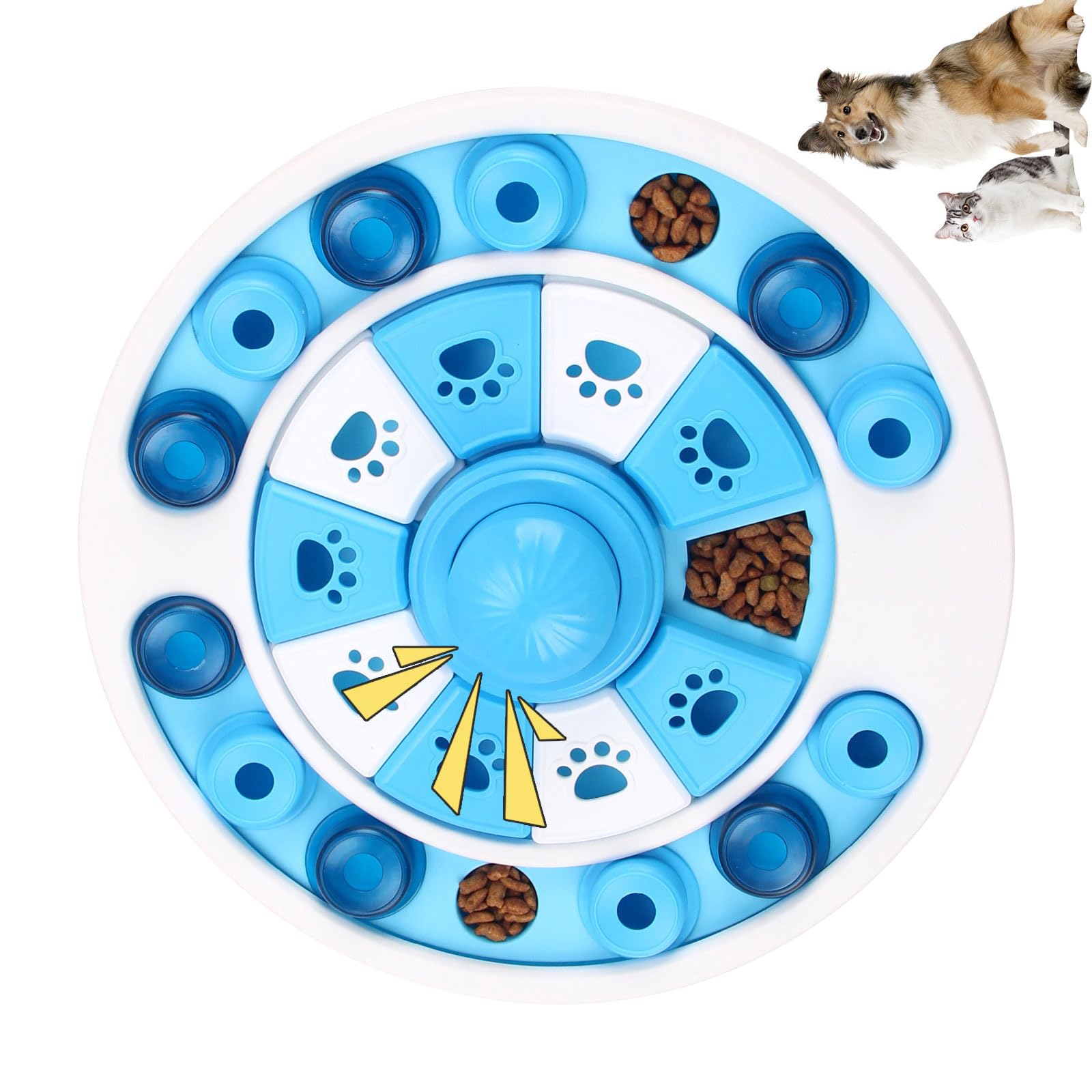 Tapis de nourriture pour chiens à stries pour des repas calmes à la maison