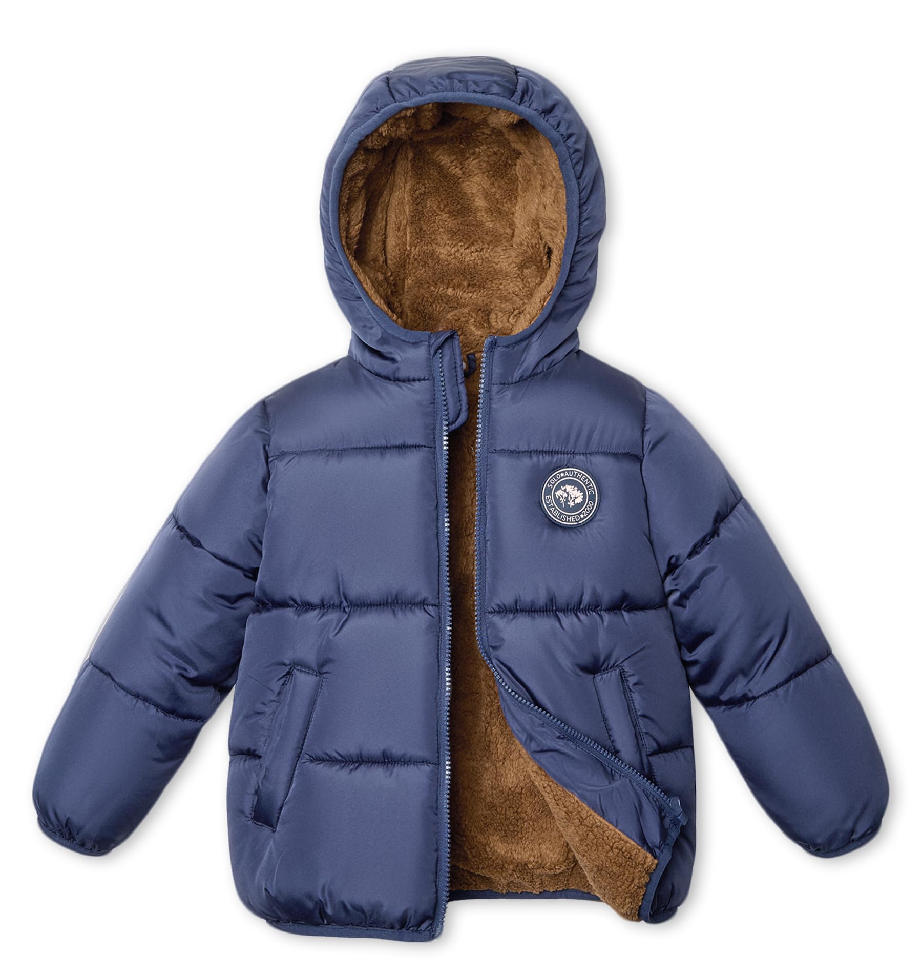 maoo garden Mädchen Winterjacke Mit Fleecefutter Leichte Schauerfeste Steppjacke Für Kleinkinder