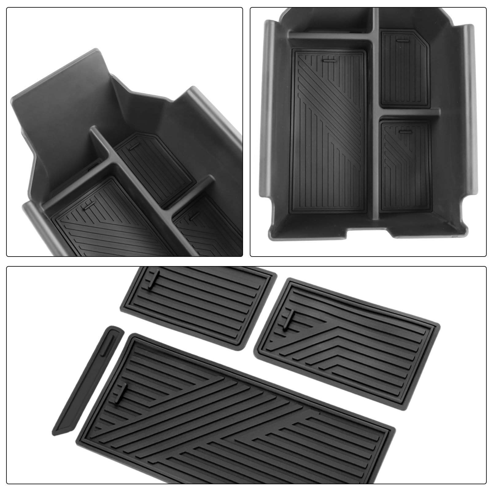 LFOTPP Compatibel met X3 G45 2025 2026 Middenconsole Opbergdoos, X3 G45 Armleuning Organizer Tray Middenarmsteun Handschoenenkastje, X3 2025 Accessoires Opbergbox (Zwart