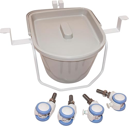 Miniatura 2 de EaseLift - Kit de movilidad de cabecera  Rueda de grado hospitalario y accesorio para elevador de inodoro  Móvil y versátil  Plástico duradero por