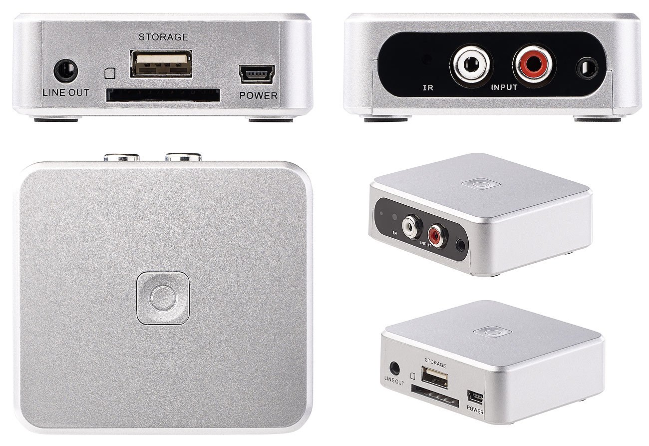auvisio Digitizer: Autarker Audio-Digitalisierer mit Software Audio Restaurator Pro 11 (Schallplatten digitalisieren, Music Digitizer, MC)