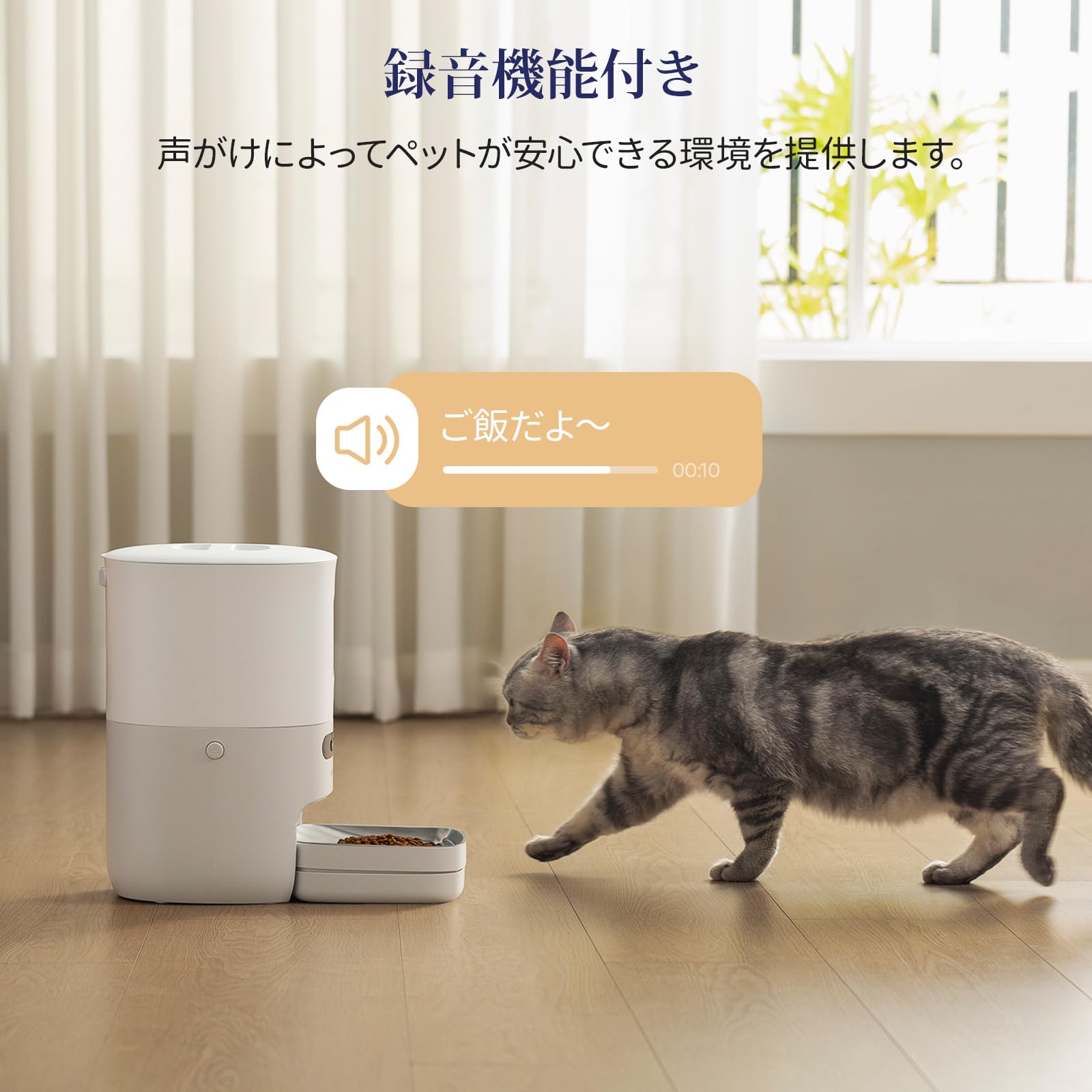 Amazon | Pawsync 自動給餌器 猫 2年品質保証 スマホ連動 3.6L大