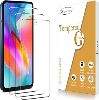 [3 Pack] Screen Protector for Motorola Moto G Play 2024 Tempered Glass, Anti Scratch, Anti Fingerprint, 9H Hardness, Bubble Free, HD Screen Protector for Motorola Moto G Play 2024