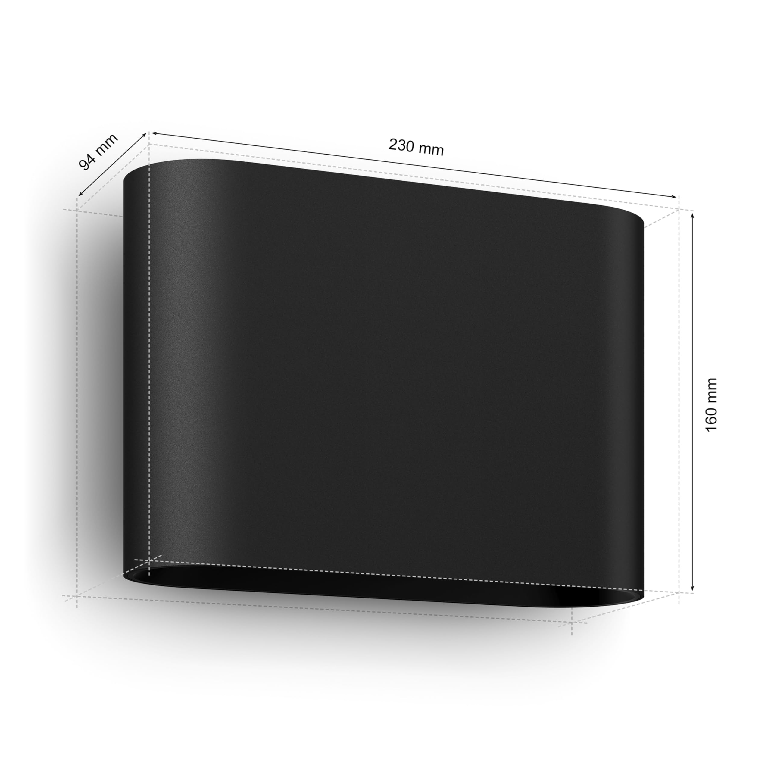 Philips Hue Dymera Wandleuchte innen & außen | Weißes & farbiges LED Licht | Immersive Innen- & Außenleuchte | IP44 wasserdicht | Sprachsteuerung mit Alexa, Apple Home & Google Assistant | Schwarz