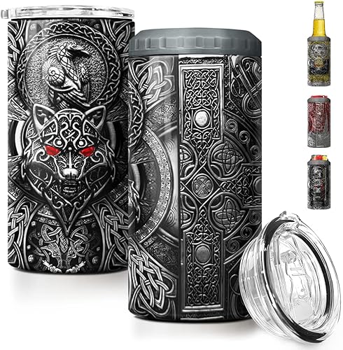 Vista 91 de SANDJEST Mechanics - Vaso Machanic para papá, caja de herramientas 4 en 1, vaso de 12 onzas, enfriador de latas de acero inoxidable delgado, regalo