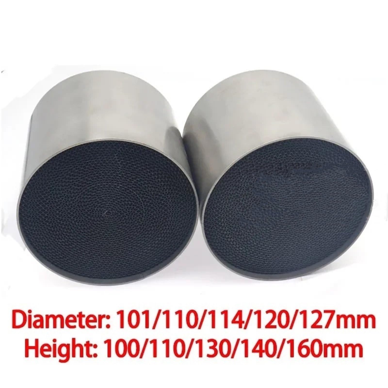 katalizator samochodowy Katalizator 200 CPSI Uniwersalny filtr wydechowy z metalowym katalizatorem o strukturze plastra miodu, średnica: 101/110/114/120/127 mm EURO 1 | Metal 101X130mm