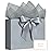 JMANNI Gift Bag, 1PCS Gift Bags Large with Ribbon and 1 Greeting Cards 2 Tissue Paper, Portable Paper Gift Bag with Handles, Birthday Gift Bags,Present Bags for Wedding Party Mothers Day
