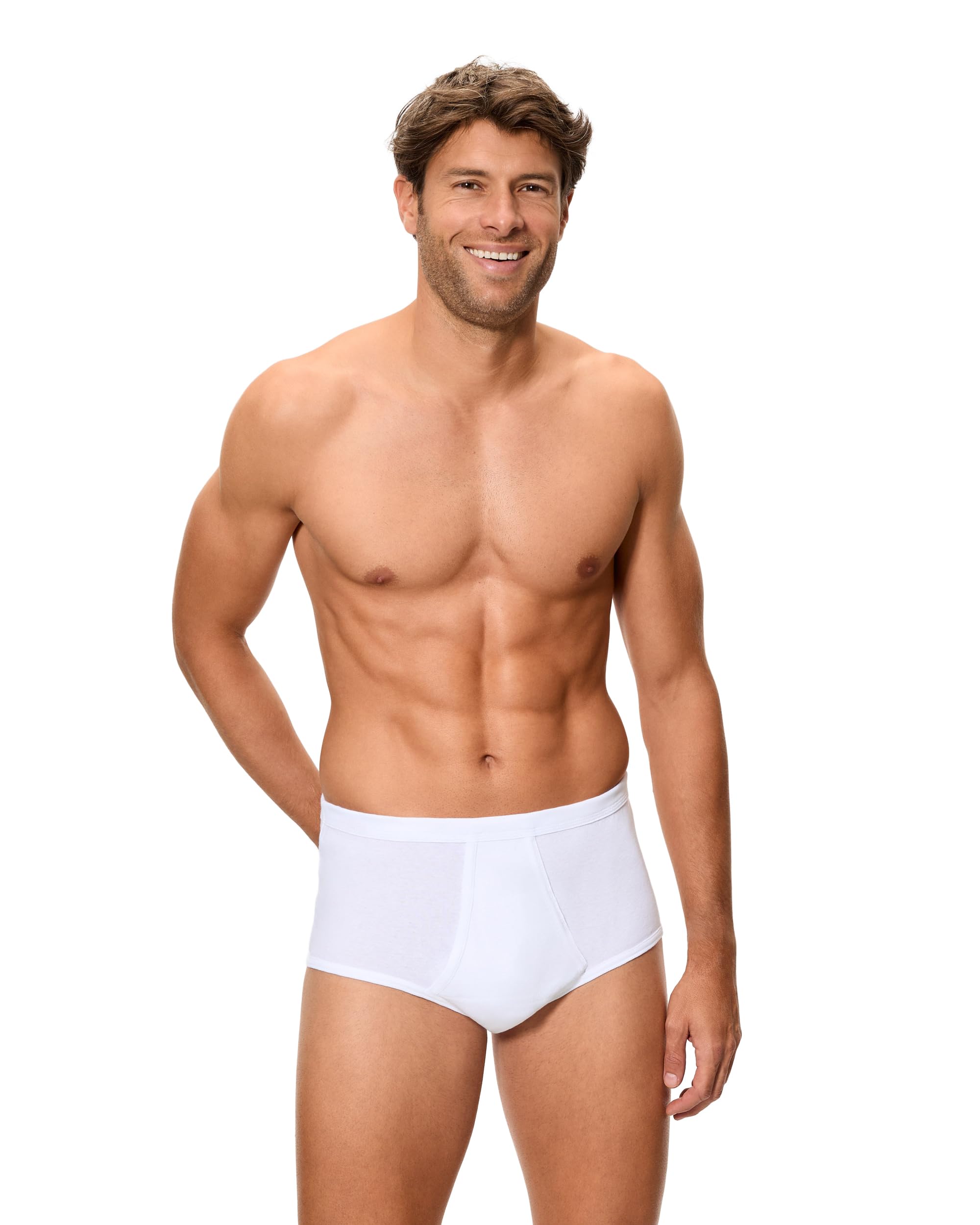 Abanderado Braslip Original con Apertura Frontal Algodón 100% Hombre x4